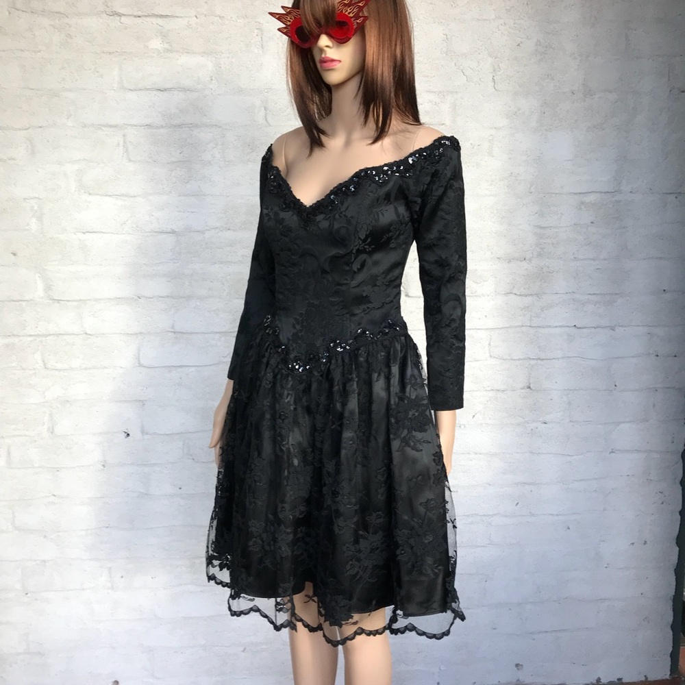 Vintage 1990 Jessica McClintock Cocktail Dress!